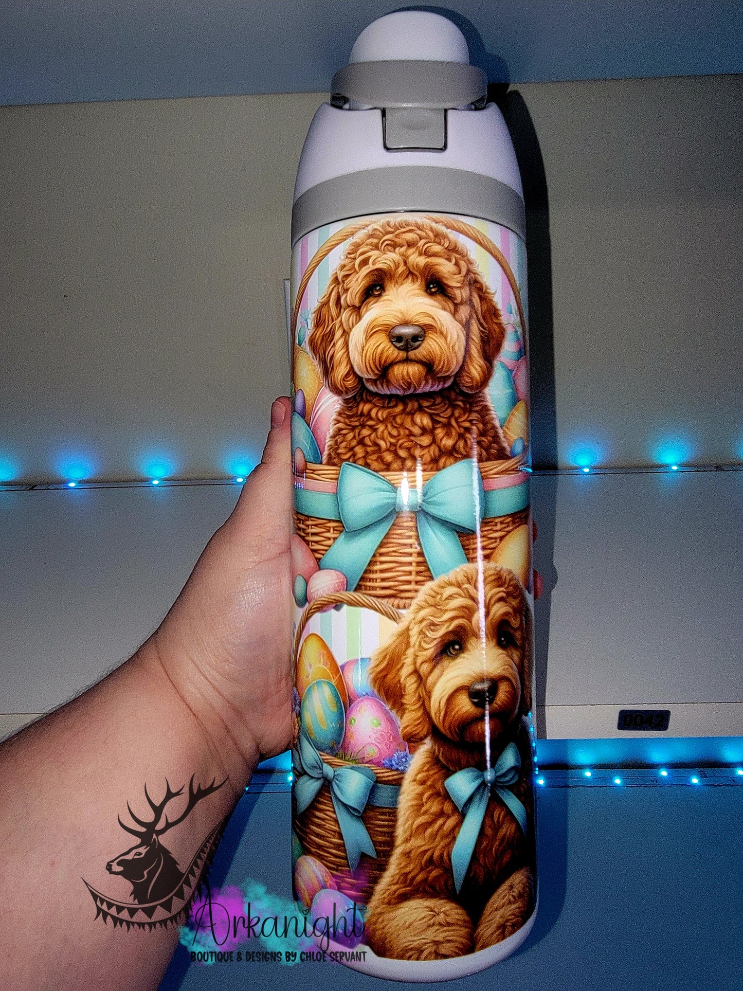 Owala DUPE 24 oz sur commande - Collection Pâques- Goldendoodle