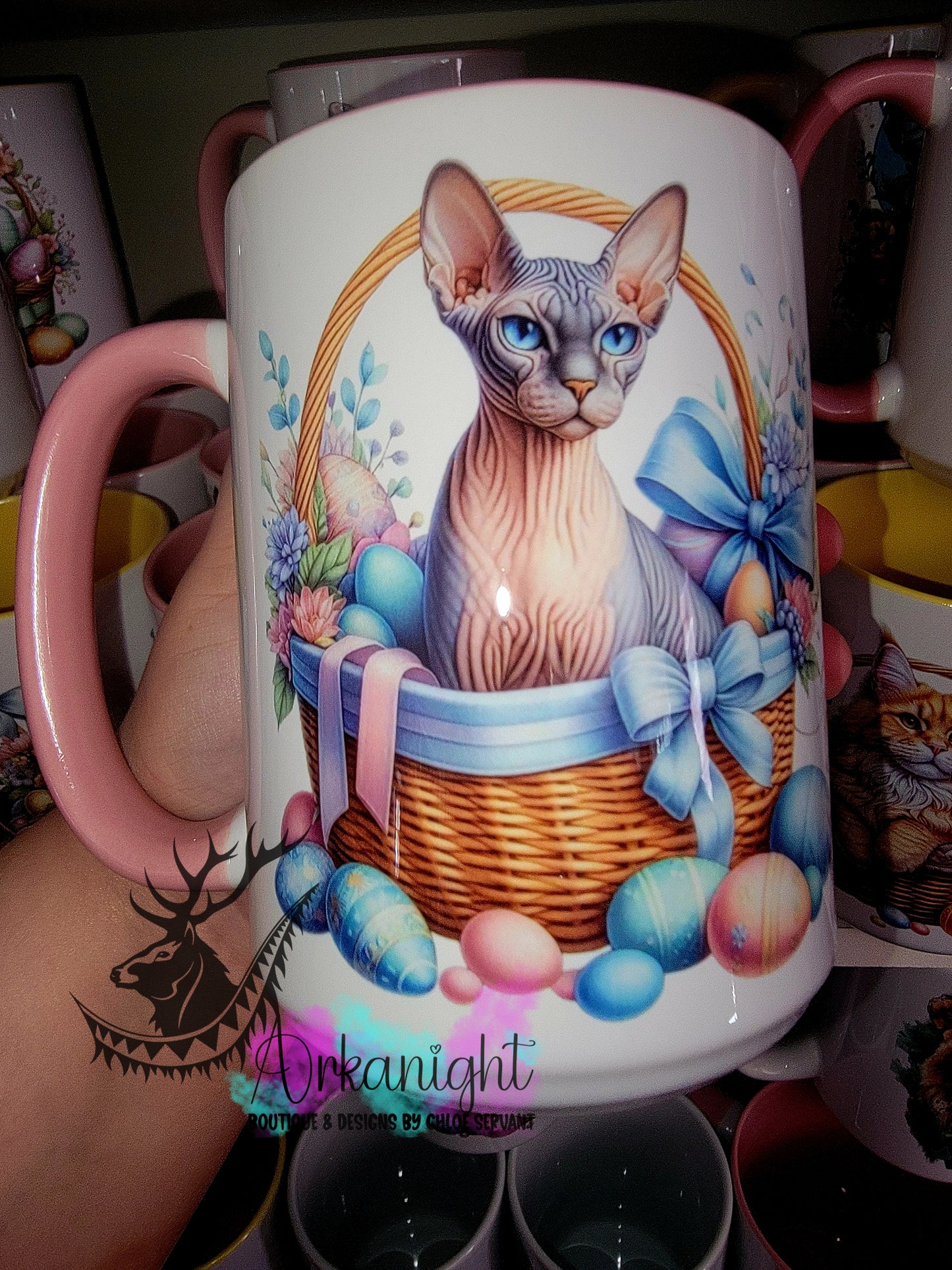 Tasse en céramique sur commande - Collection Pâques 2026 - Sphynx