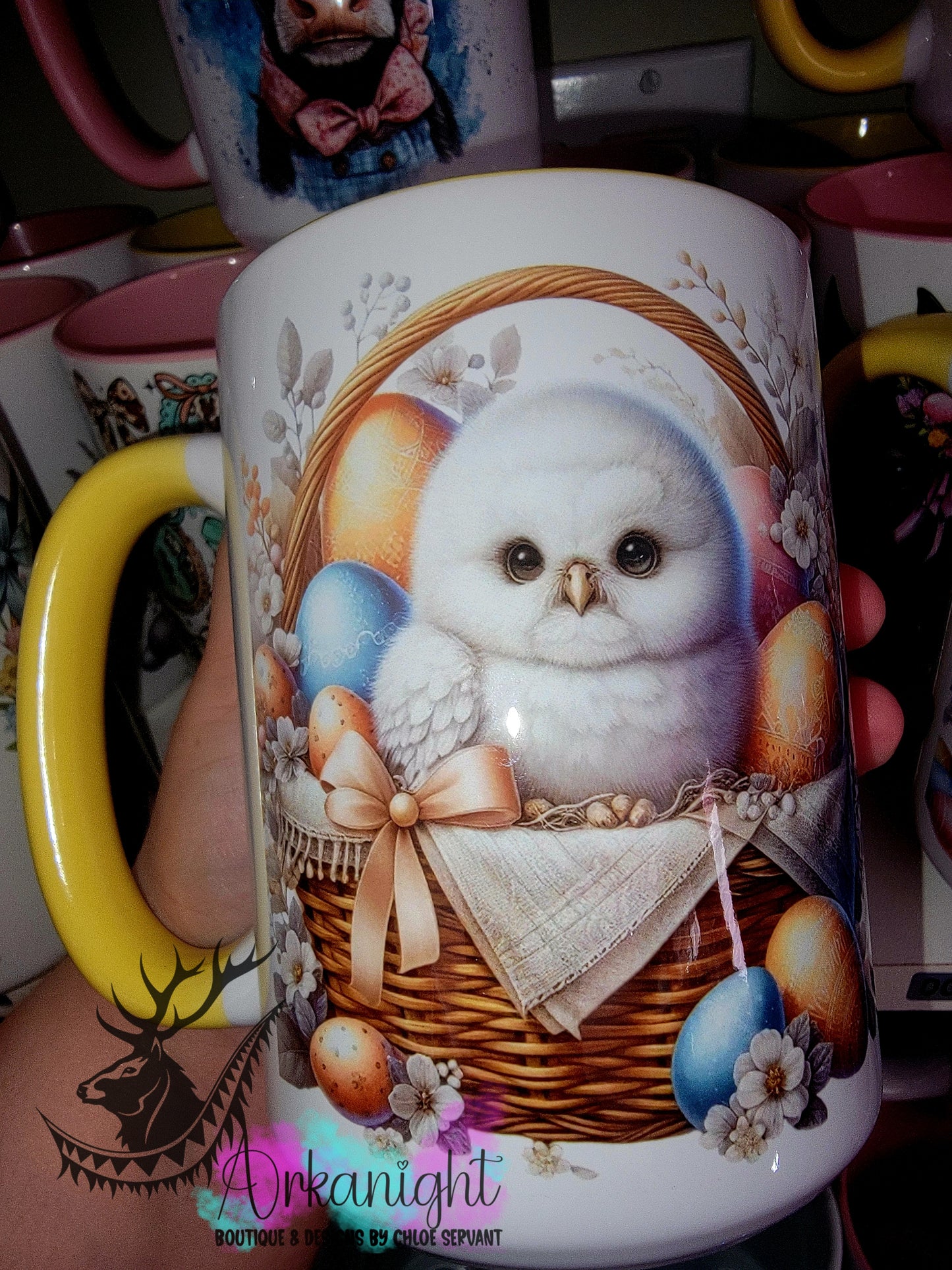 Tasse en céramique sur commande - Collection Pâques 2026 - Bébé Hiboux