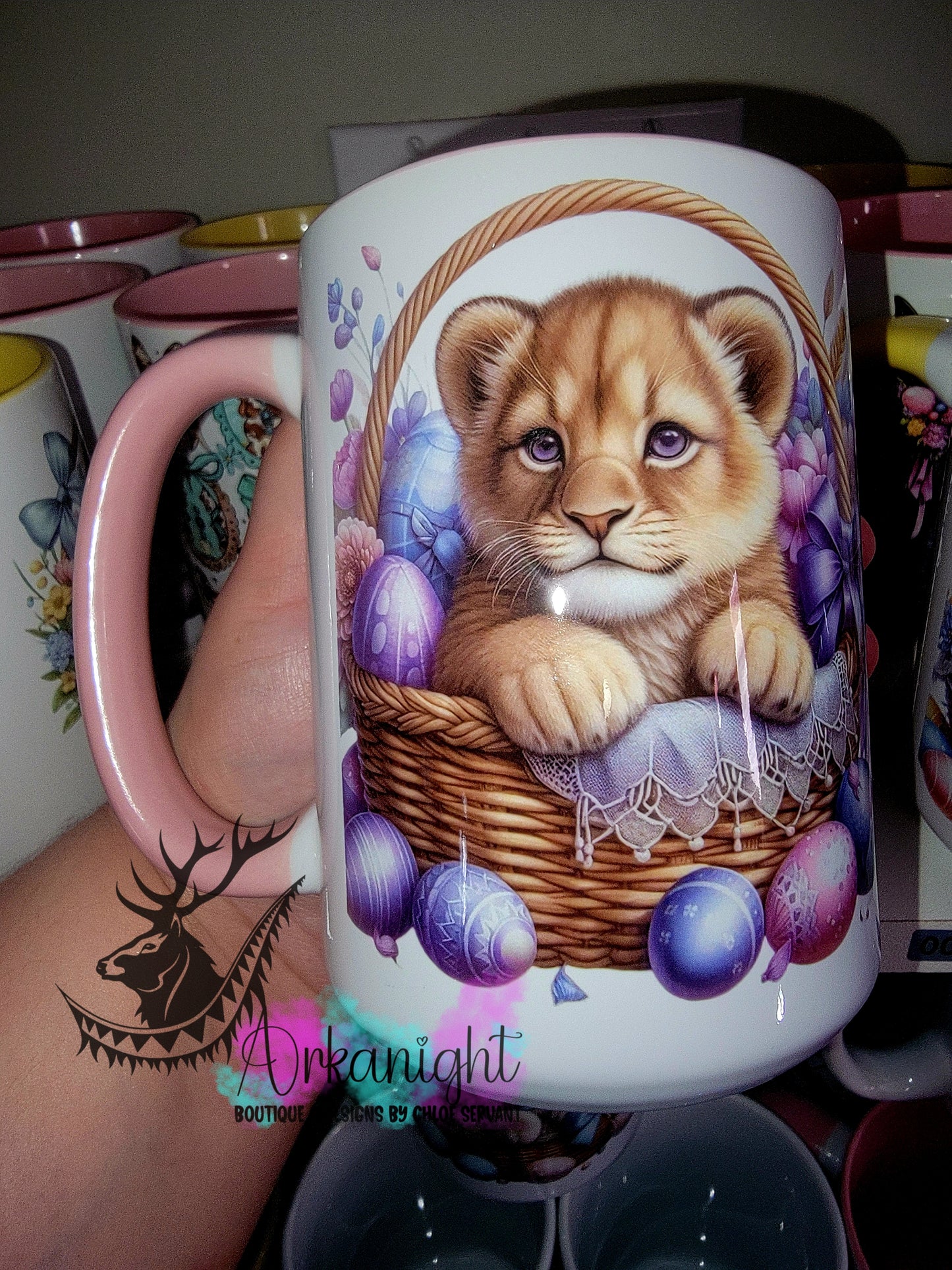 Tasse en céramique sur commande - Collection Pâques 2026 - Lionceau