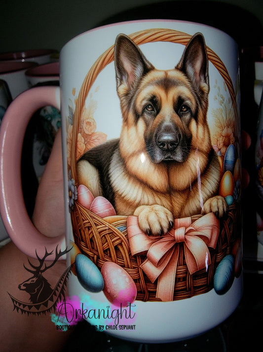 Tasse en céramique sur commande - Collection Pâques 2026 - Berger Allemand
