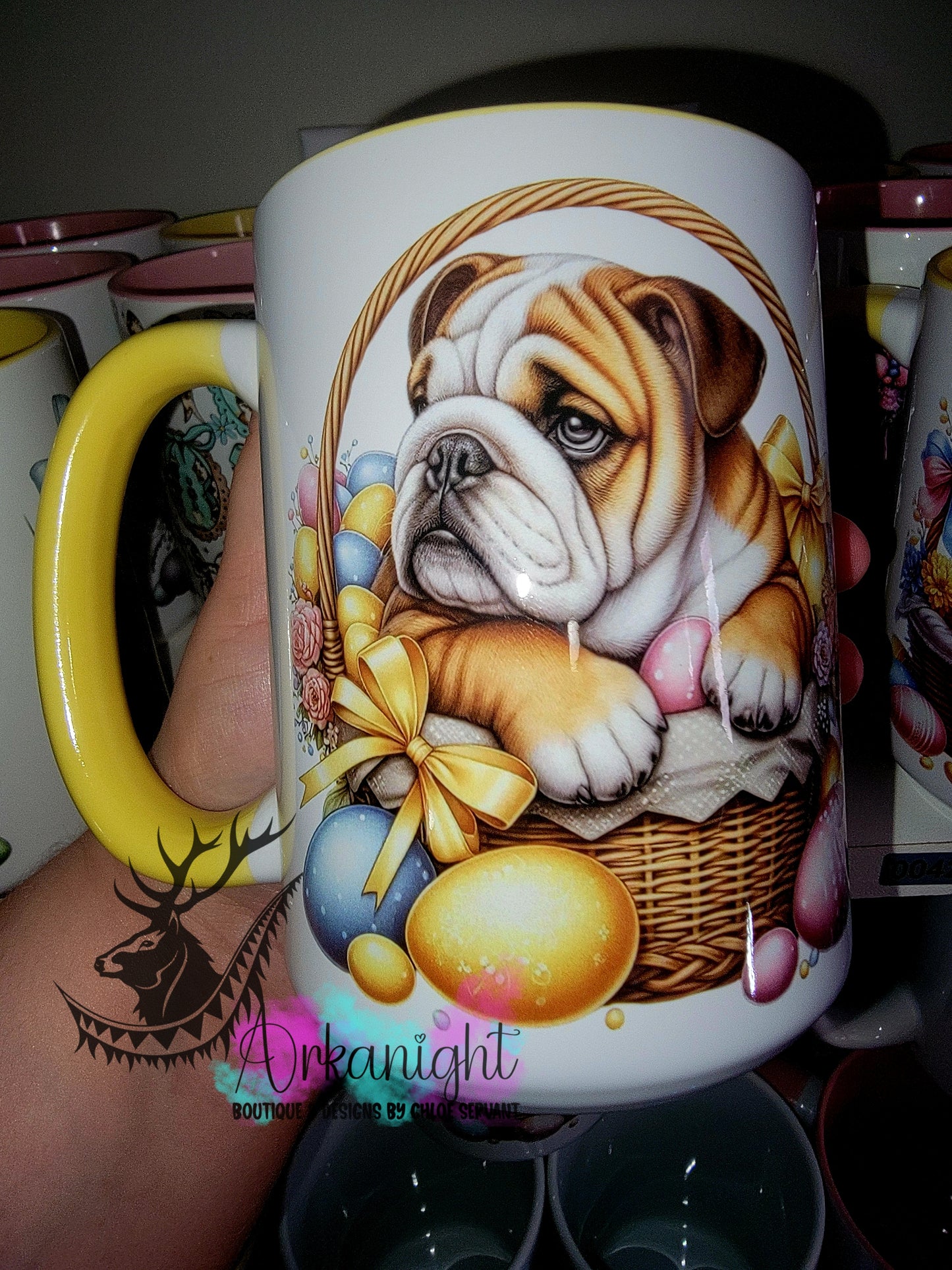 Tasse en céramique sur commande - Collection Pâques 2026 - Bulldog Anglais