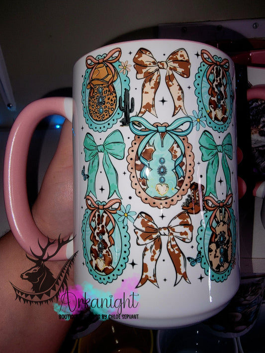 Tasse en céramique sur commande - Collection Pâques 2026  - Western Concho's