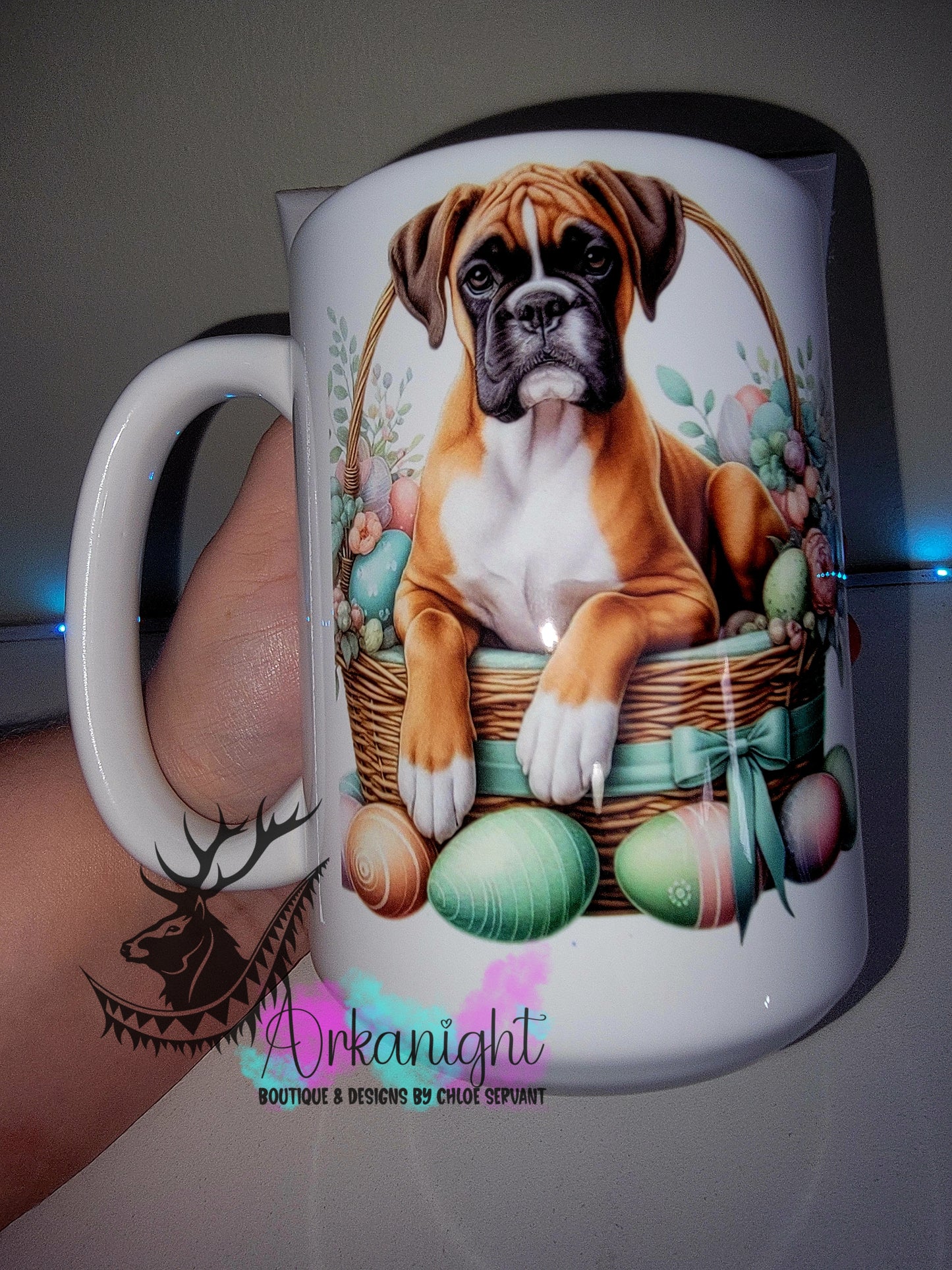 Tasse en céramique sur commande - Collection Pâques 2026 - Boxer
