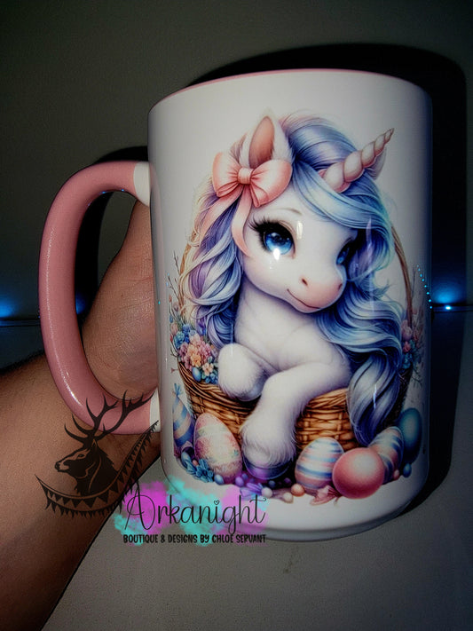Tasse en céramique sur commande - Collection Pâques 2026 - Licorne