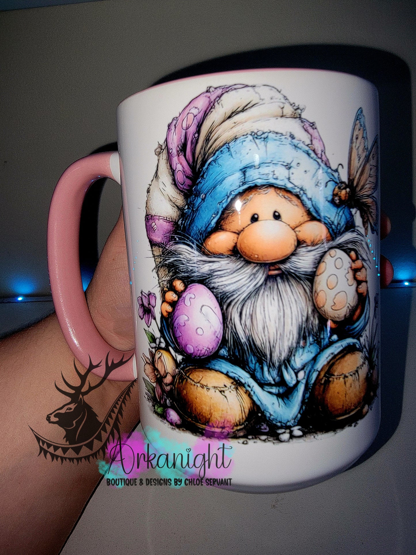 Tasse en céramique sur commande - Collection Pâques 2026 - Vintage - Gnome