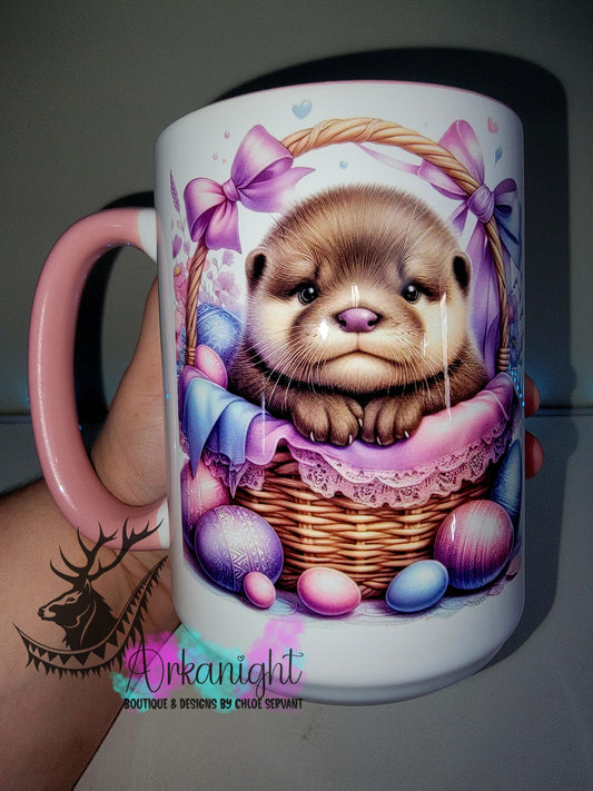 Tasse en céramique sur commande - Collection Pâques 2026 - Loutre