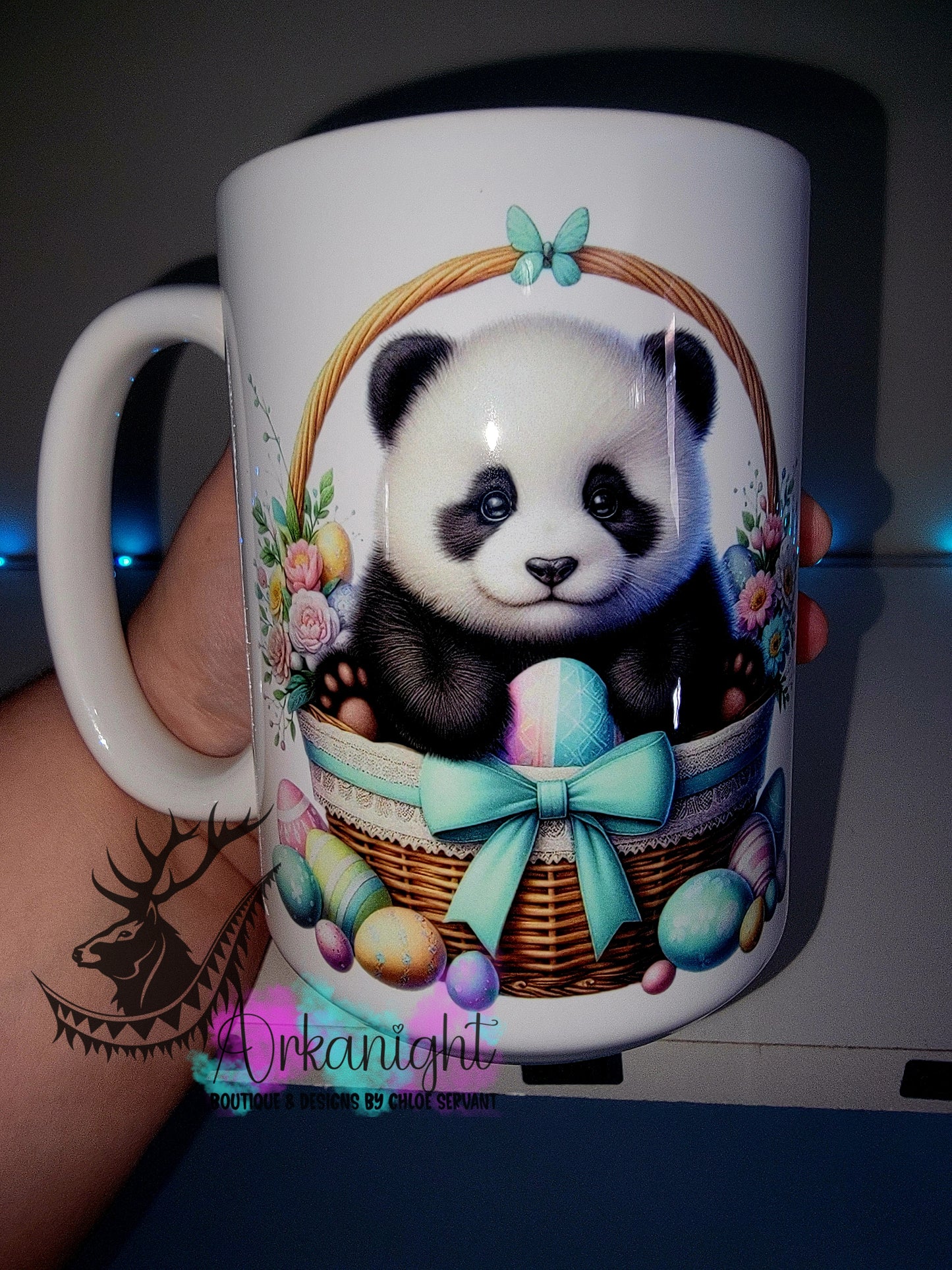 Tasse en céramique sur commande - Collection Pâques 2026 - Panda