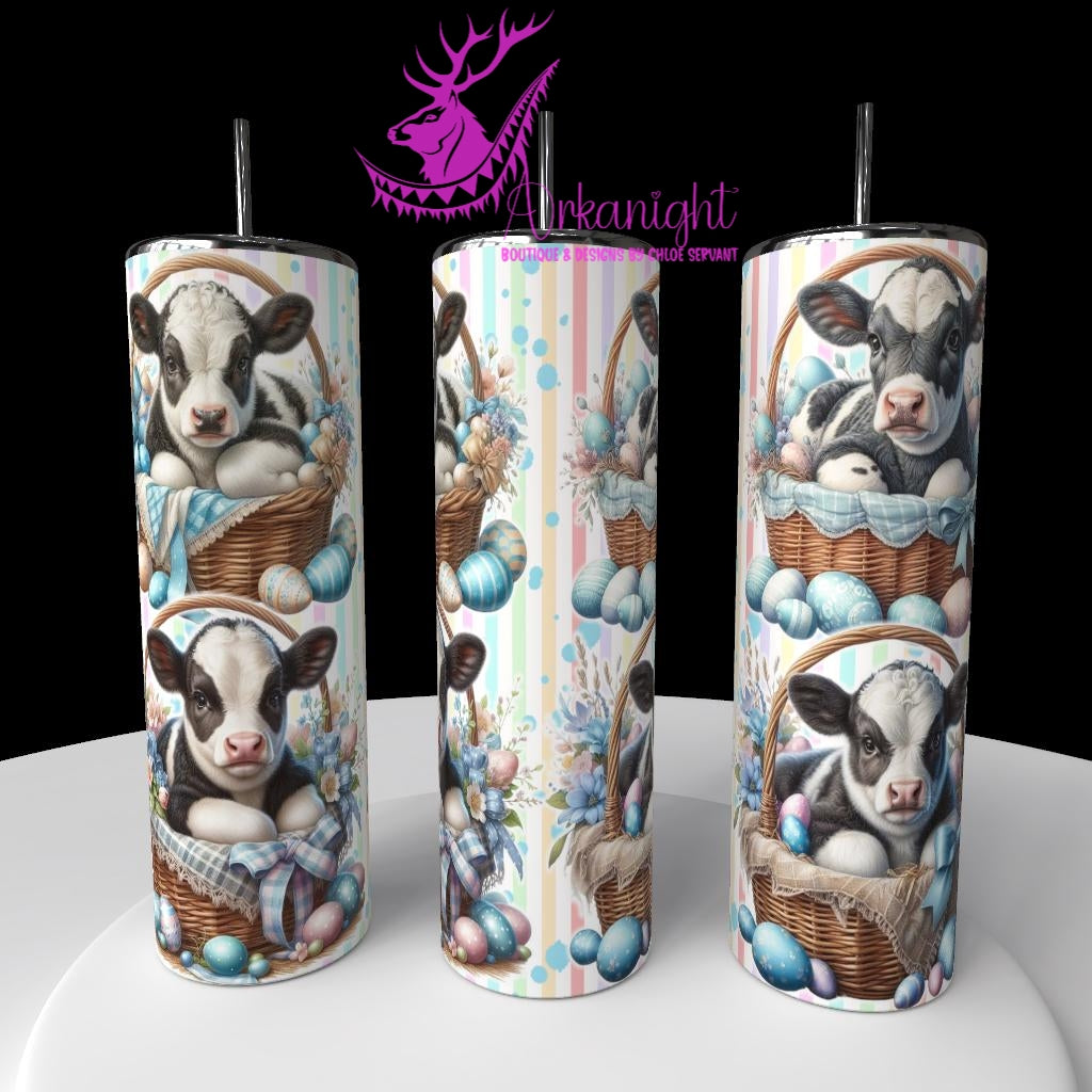 Gourde sur commande - Collection Pâques 2026 - Animaux - Vache Holstein