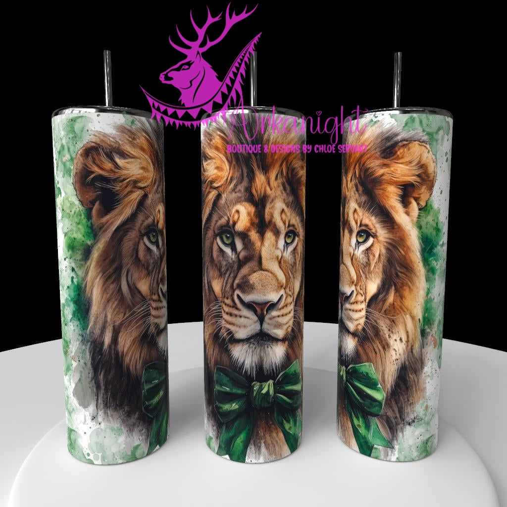 Gourde sur commande - Watercolor Realism - Lion Mâle Adulte