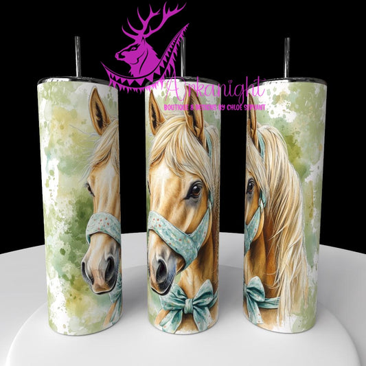 Gourde sur commande - Watercolor Realism - Palomino - Teinte Sauge