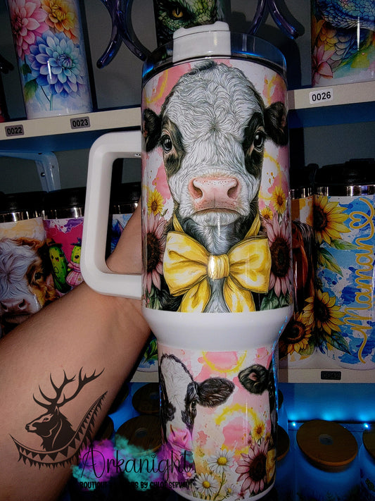 Gourde 40 oz sur commande - Collection Realism Été 2026 - Vache Coquette