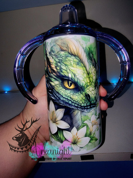 Gourde - Biberon Évolutif sur commande - Collection Realism Été 2026 - Dragon Vert