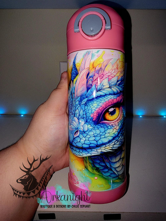 Gourde pour enfant - Sur Commande - Collection Realism Été 2026 - Dragon Multicolors