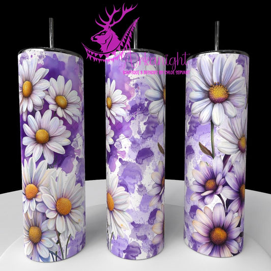 Gourde sur commande - Collection Fête des mères Fleurie 2026 - Marguerite - Sans Texte ou Ajout de nom