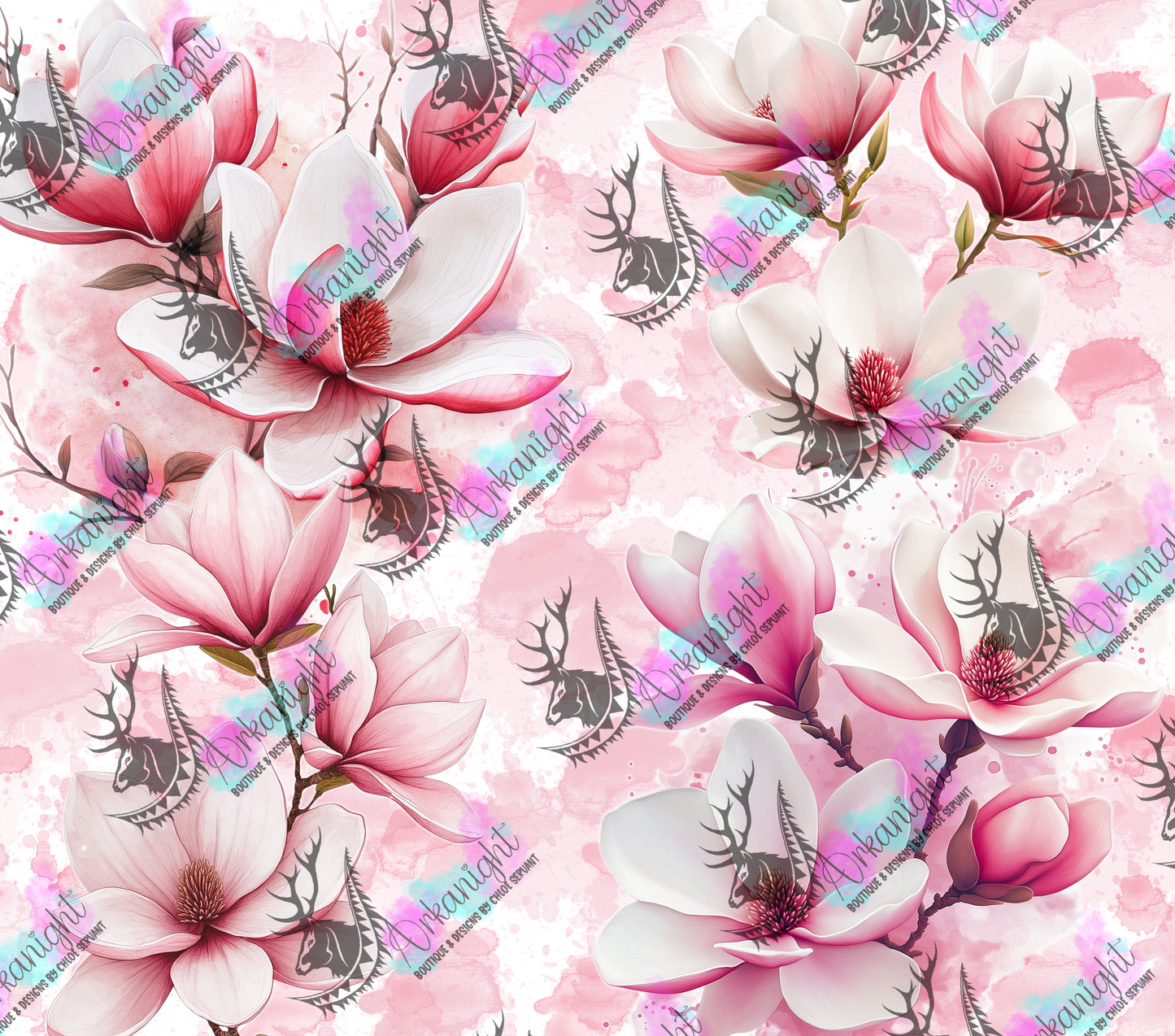 Numérique - Collection Fête des mères Fleurie 2026 - Magnolia  - Maman - Mamie - Sans Texte (3 designs inclus)