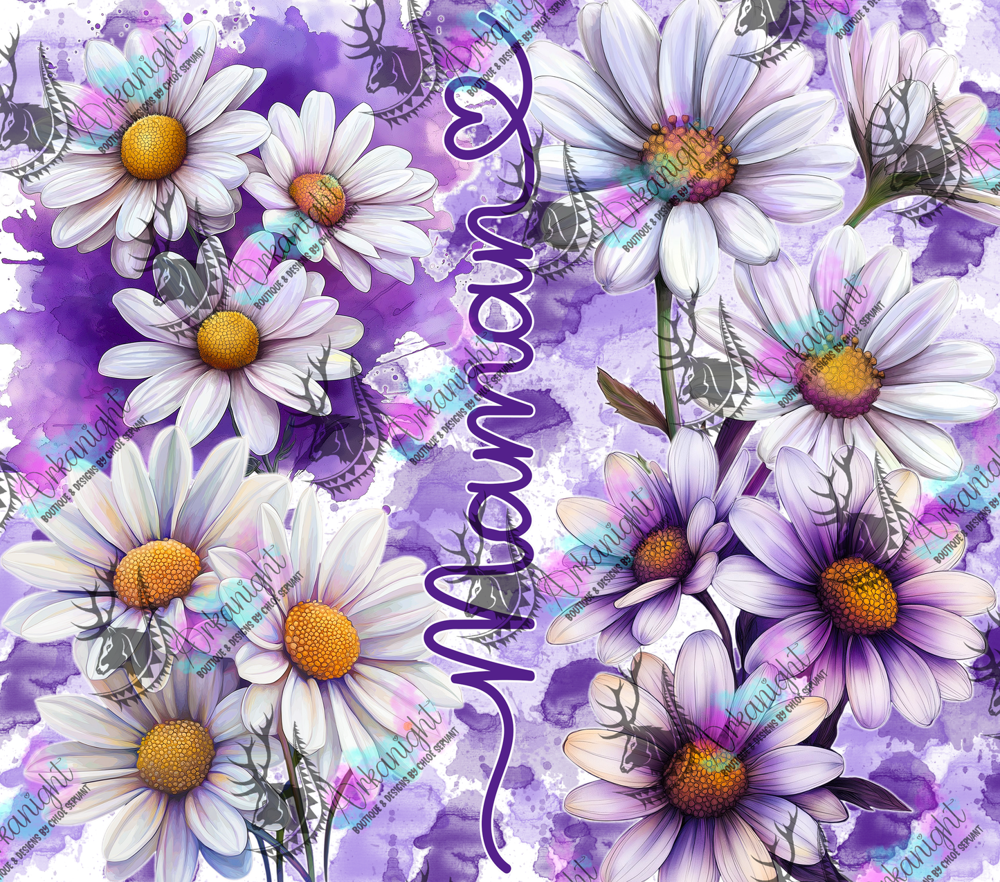 Numérique - Collection Fête des mères Fleurie 2026 - Marguerite - Maman - Mamie - Sans Texte (3 designs inclus)