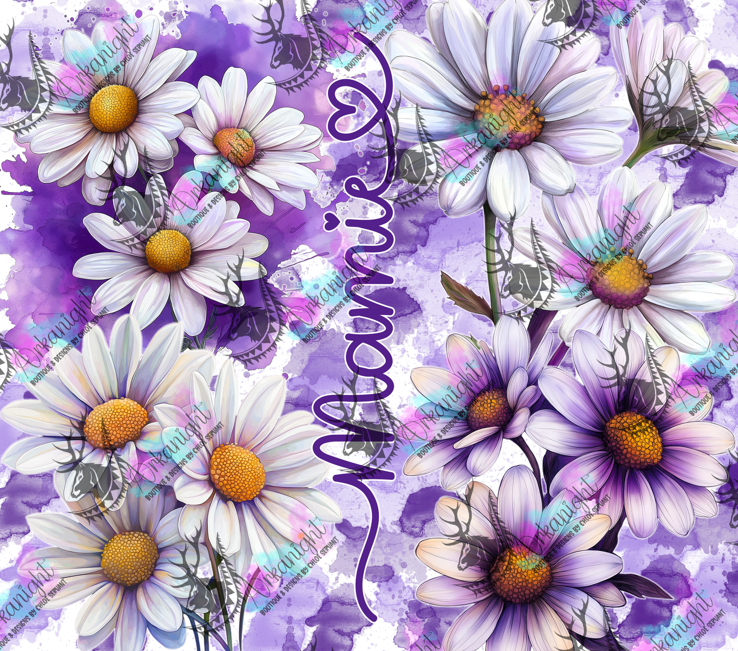 Numérique - Collection Fête des mères Fleurie 2026 - Marguerite - Maman - Mamie - Sans Texte (3 designs inclus)