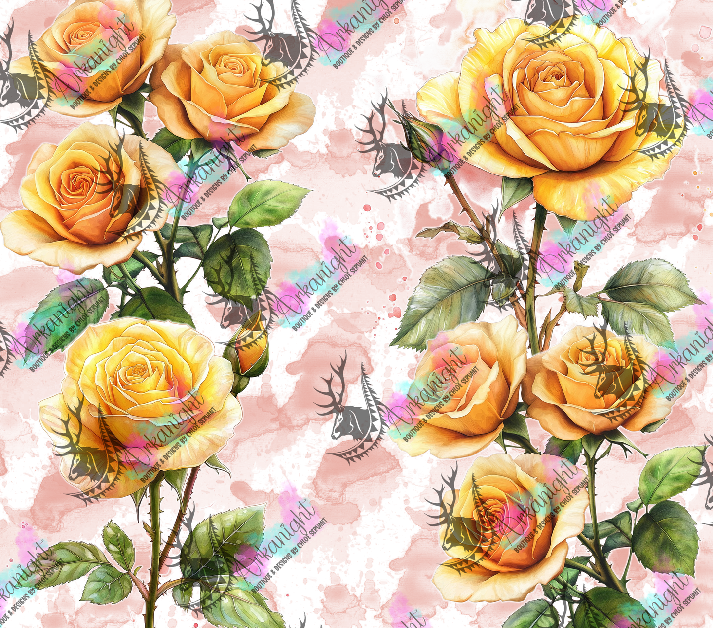 Numérique - Collection Fête des mères Fleurie 2026 - Rose Jaune - Maman - Mamie - Sans Texte (3 designs inclus)