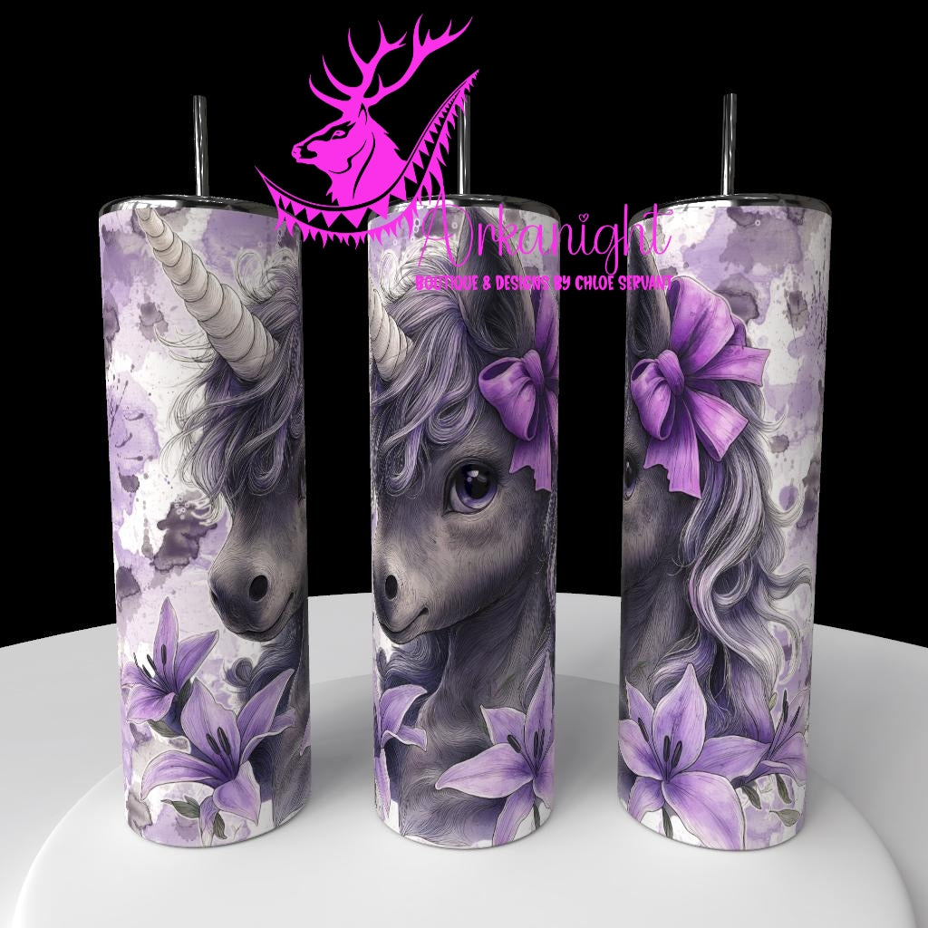 Numérique - Collection Fantaisie 2026 - Pouliche/Licorne - Grise & Mauve