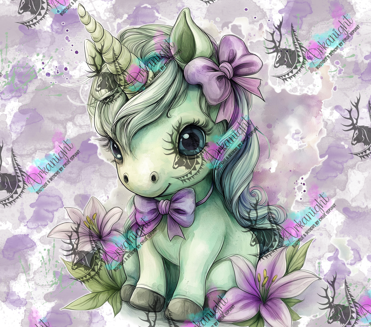 Numérique - Collection Fantaisie 2026 - Pouliche/Licorne - Menthe