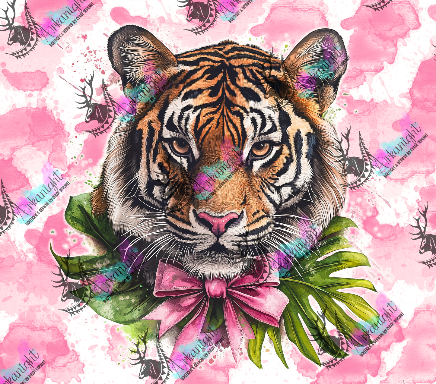 Numérique - Collection Watercolor Realism - Animaux - Tigre