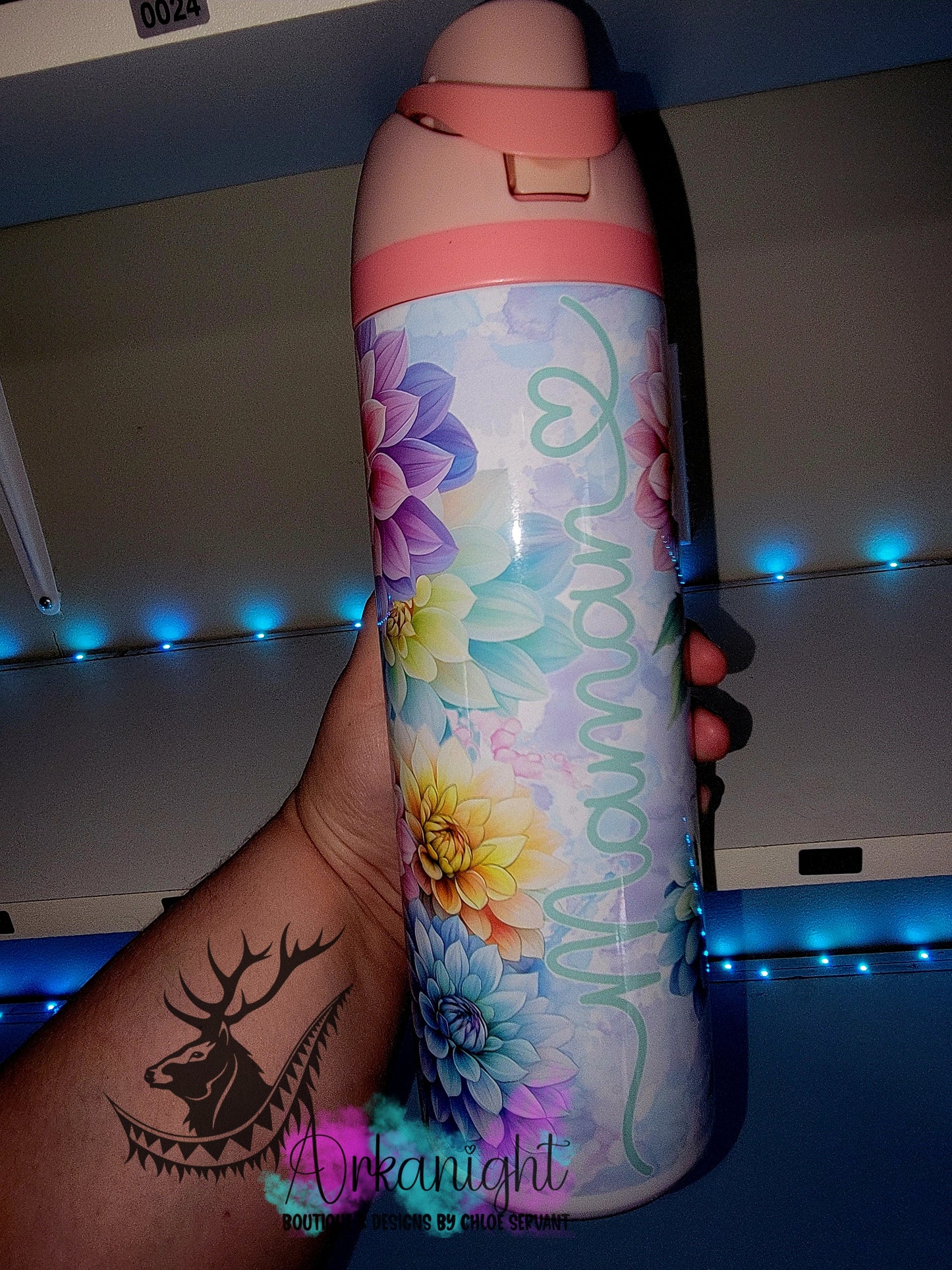 Owala DUPE 24 oz sur commande - Collection Fête des mères 2026 - Maman Dahlia