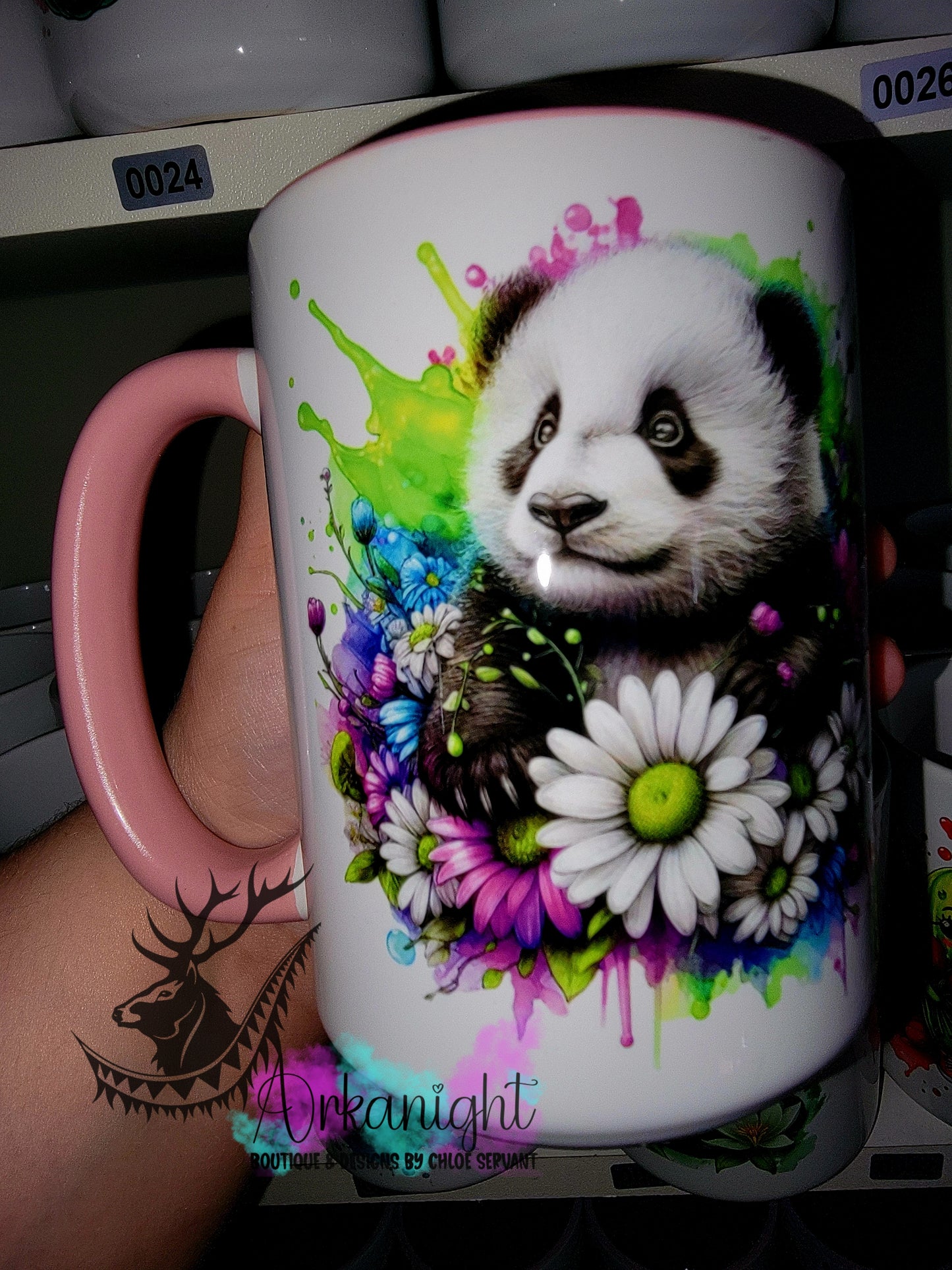 Tasse en céramique sur commande - Collection Été- Vivid Pastel Colors - Panda
