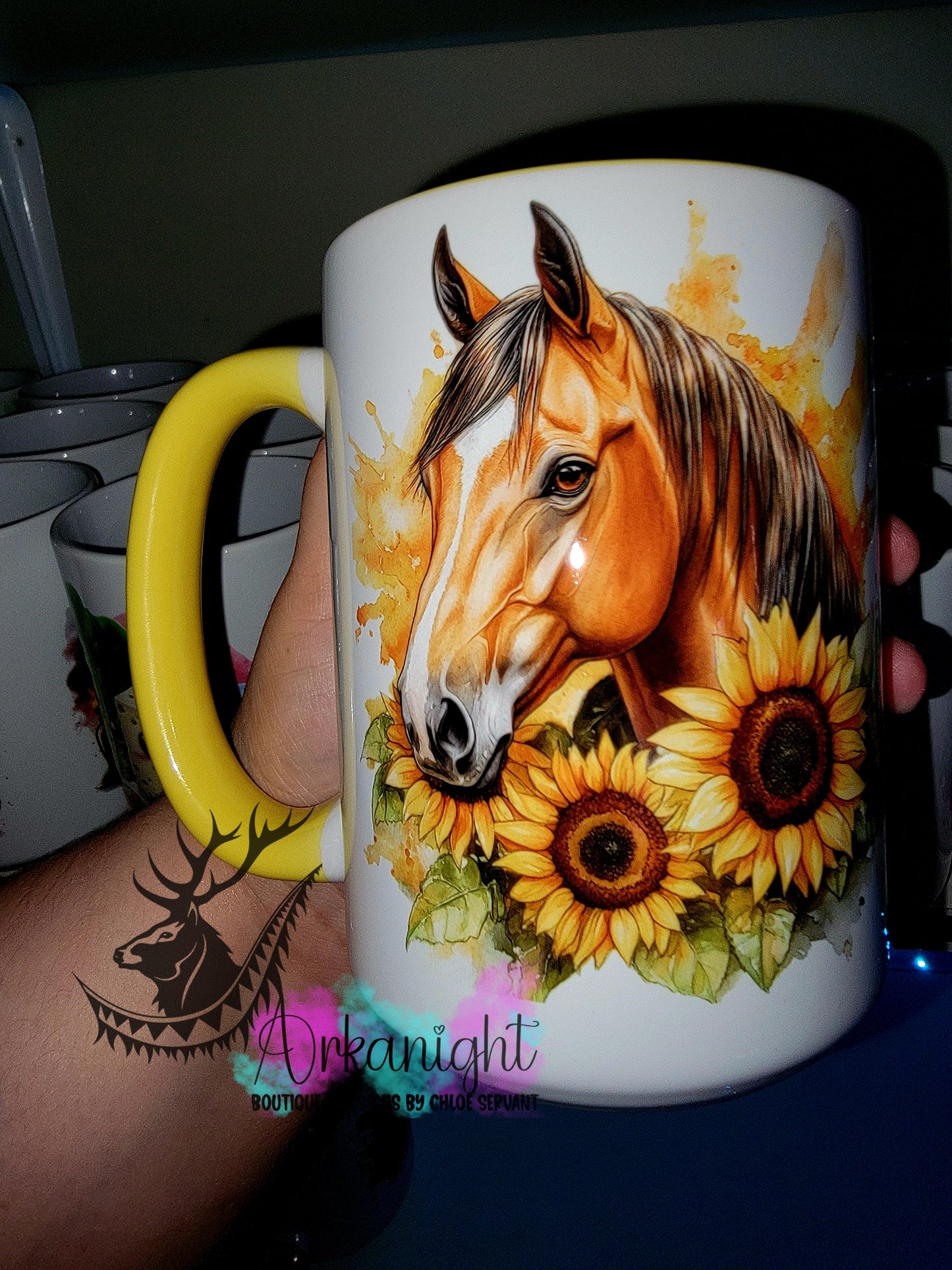Tasse en céramique sur commande - Collection Western 2026 - Realism - Cheval sorel