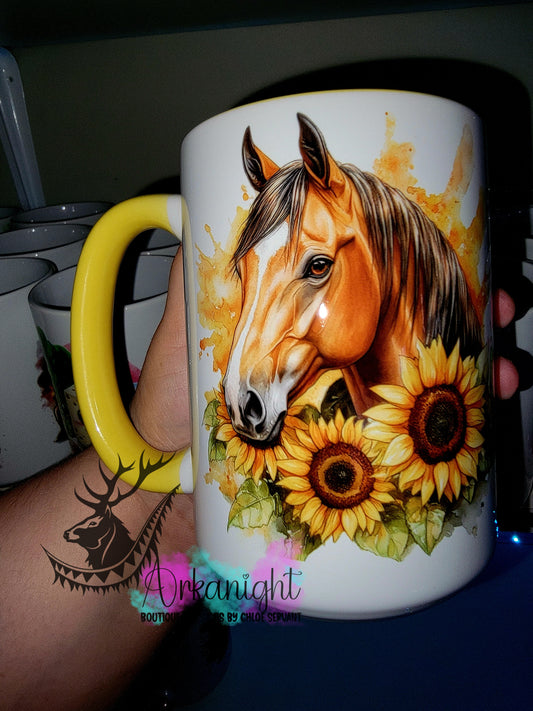Tasse en céramique sur commande - Collection Western 2026 - Realism - Cheval sorel