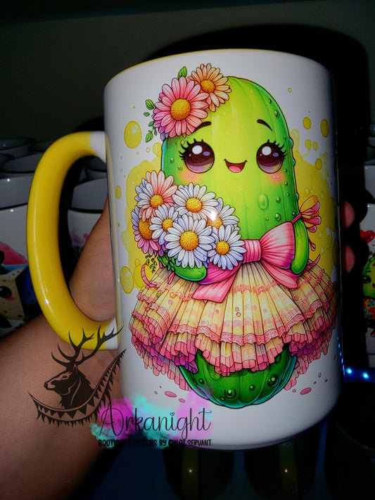 Tasse en céramique sur commande - Collection Cornichons été - Coquette & Marguerite-02