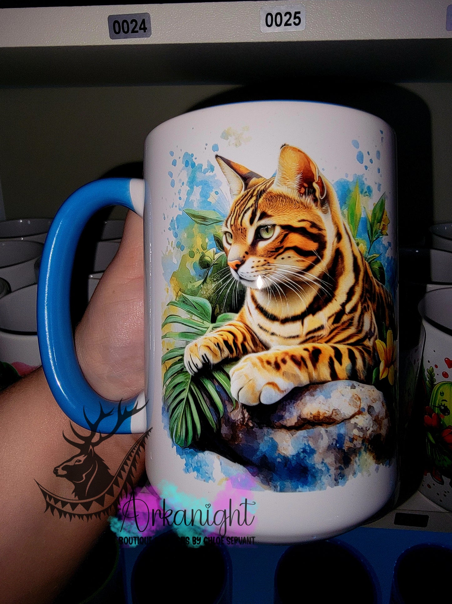 Tasse en céramique sur commande - Collection Realism - Animaux - Chat bengal