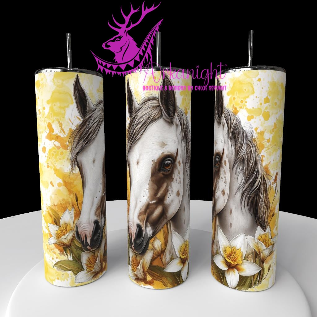 Numérique - Collection Western 2026 - Watercolor Realism - Poulain Appaloosa- Teinte de jaune