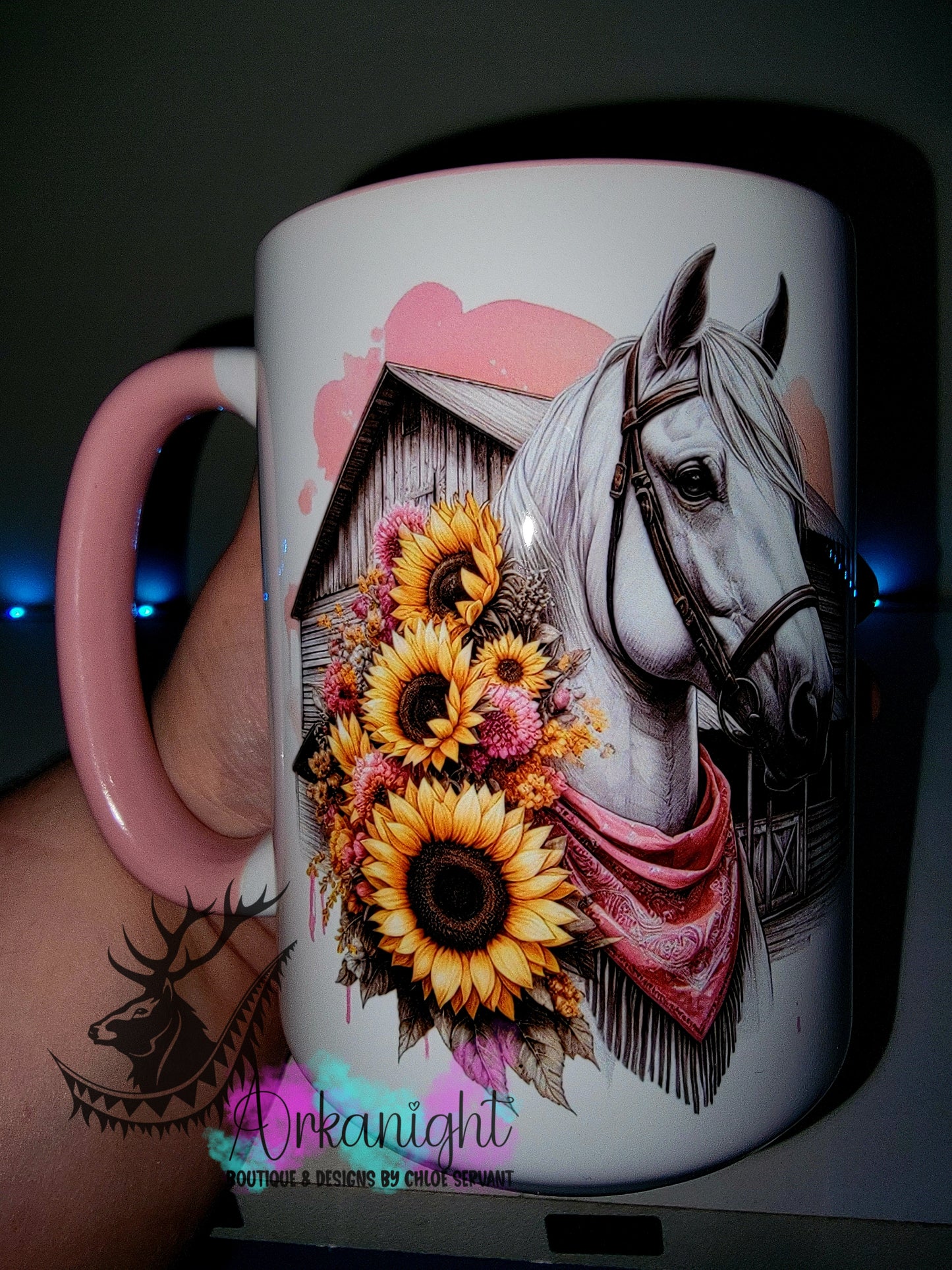 Tasse en céramique sur commande - Collection Western 2026 - Cheval Blanc
