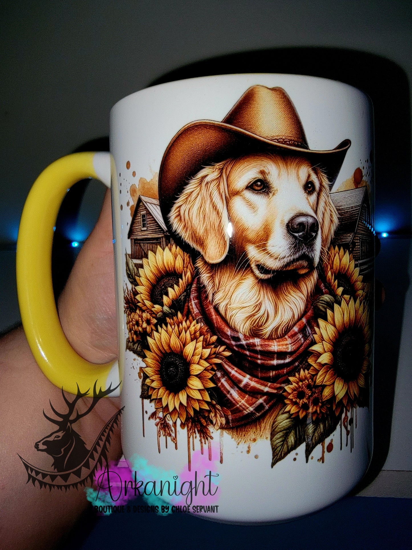 Tasse en céramique sur commande - Collection Western 2026 - Golden Retriever