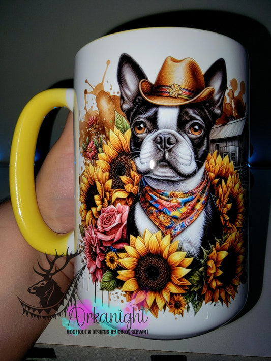 Tasse en céramique sur commande - Collection Western 2026 - Boston Terrier