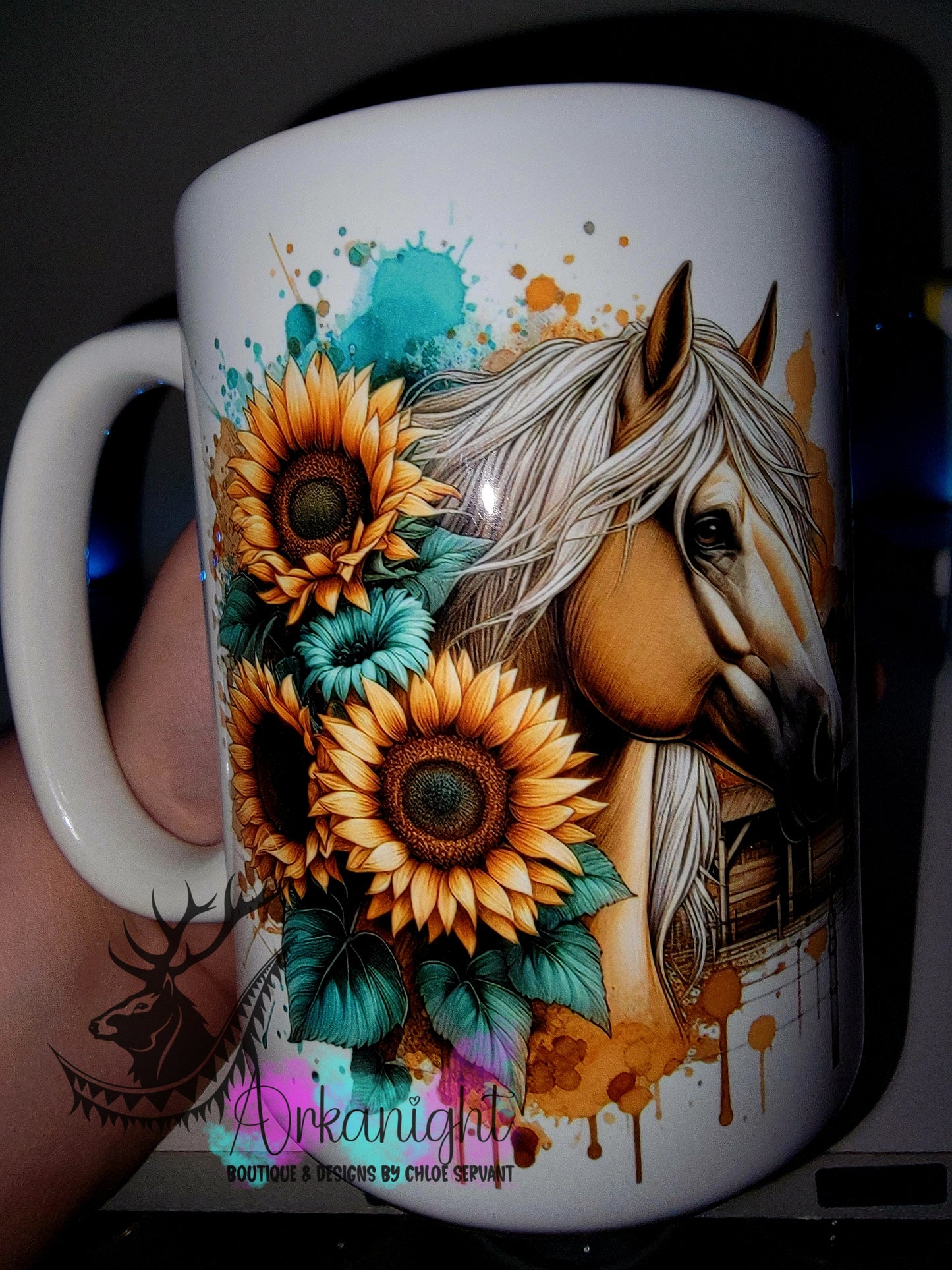 Tasse en céramique sur commande - Collection Western 2026 - Cheval Palomino