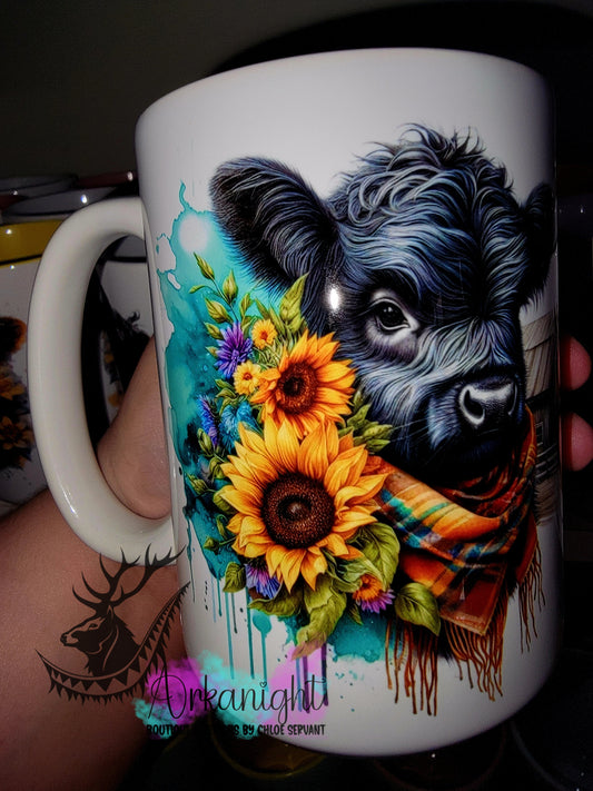 Tasse en céramique sur commande - Collection Western 2026 - Highland Noir & Barn
