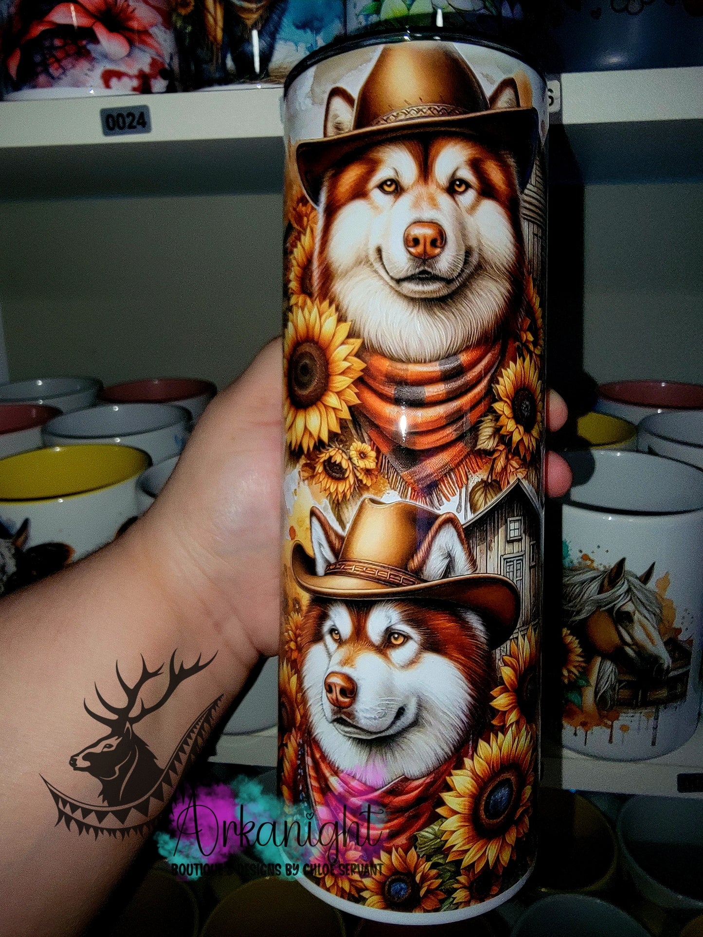 Gourde sur commande - Collection Western 2026 - Malamute Roux