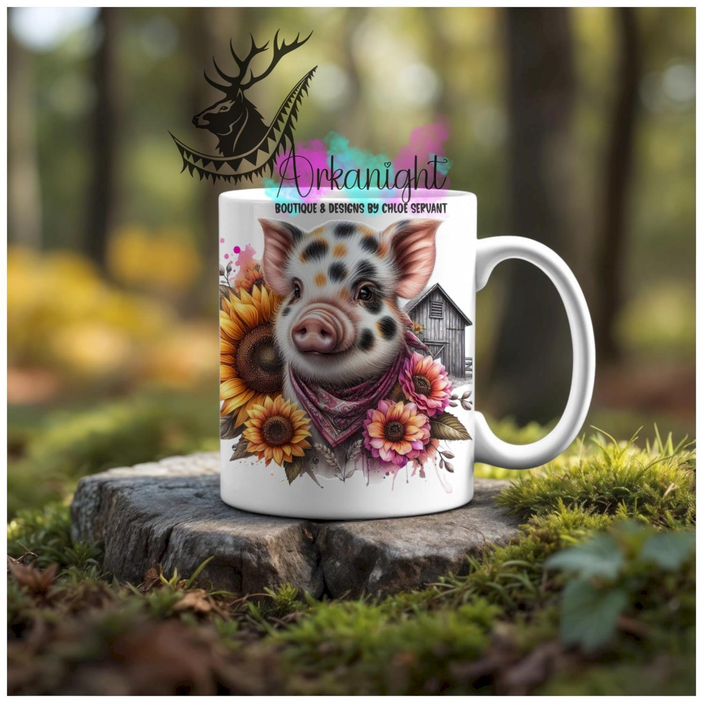 Numérique - Tasse en céramique - Western 2026 - Cochons