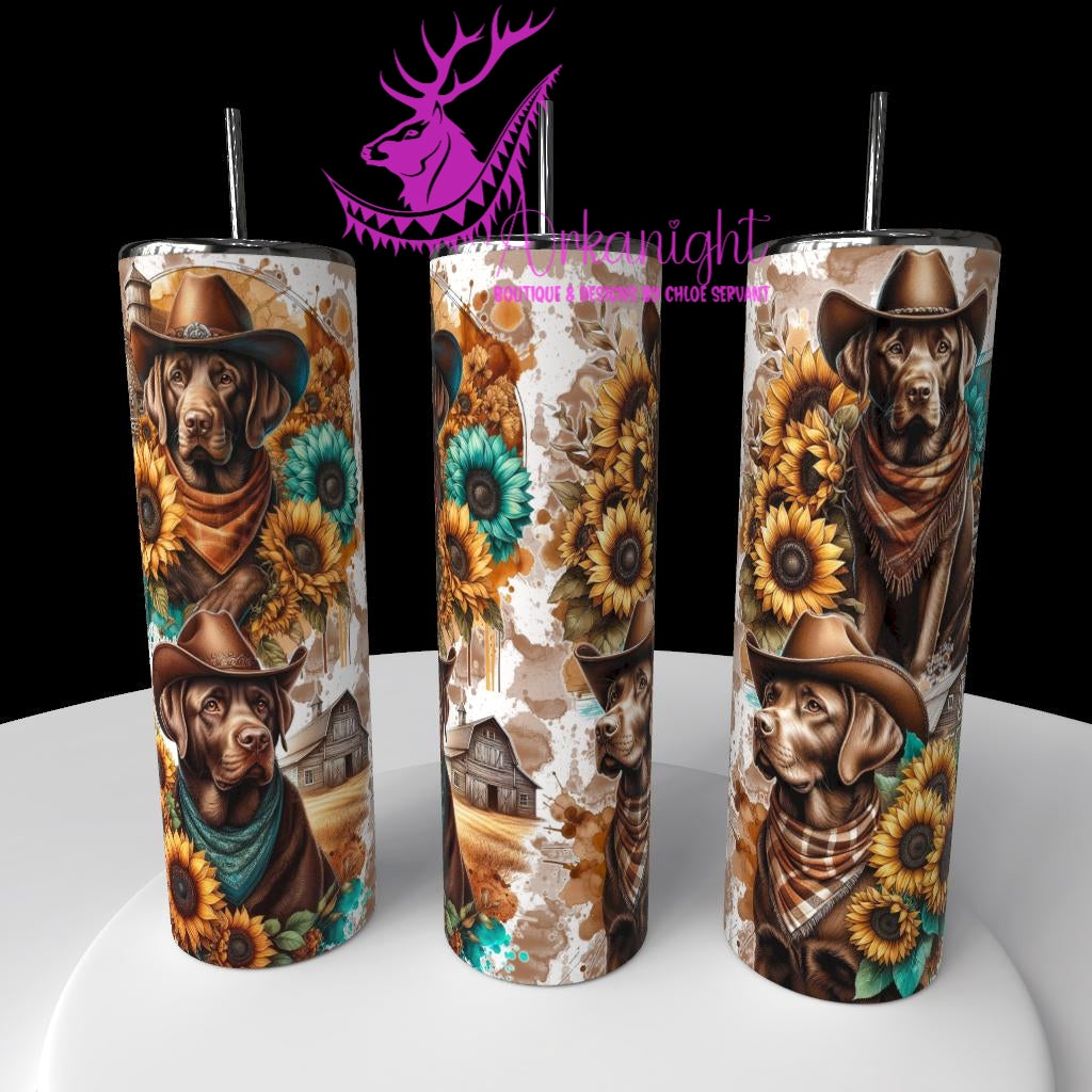 Gourde sur commande - Collection Western 2026 - Labrador Brun
