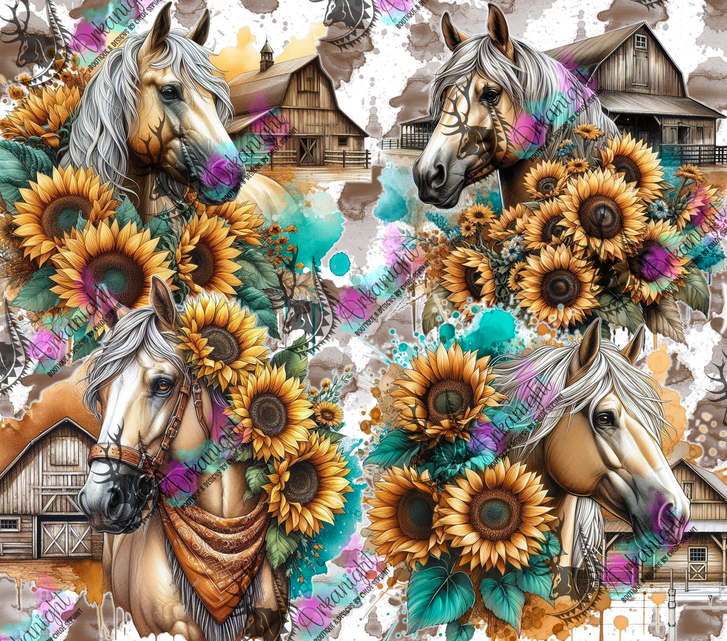 Numérique - Collection Western 2026 - Cheval Palomino