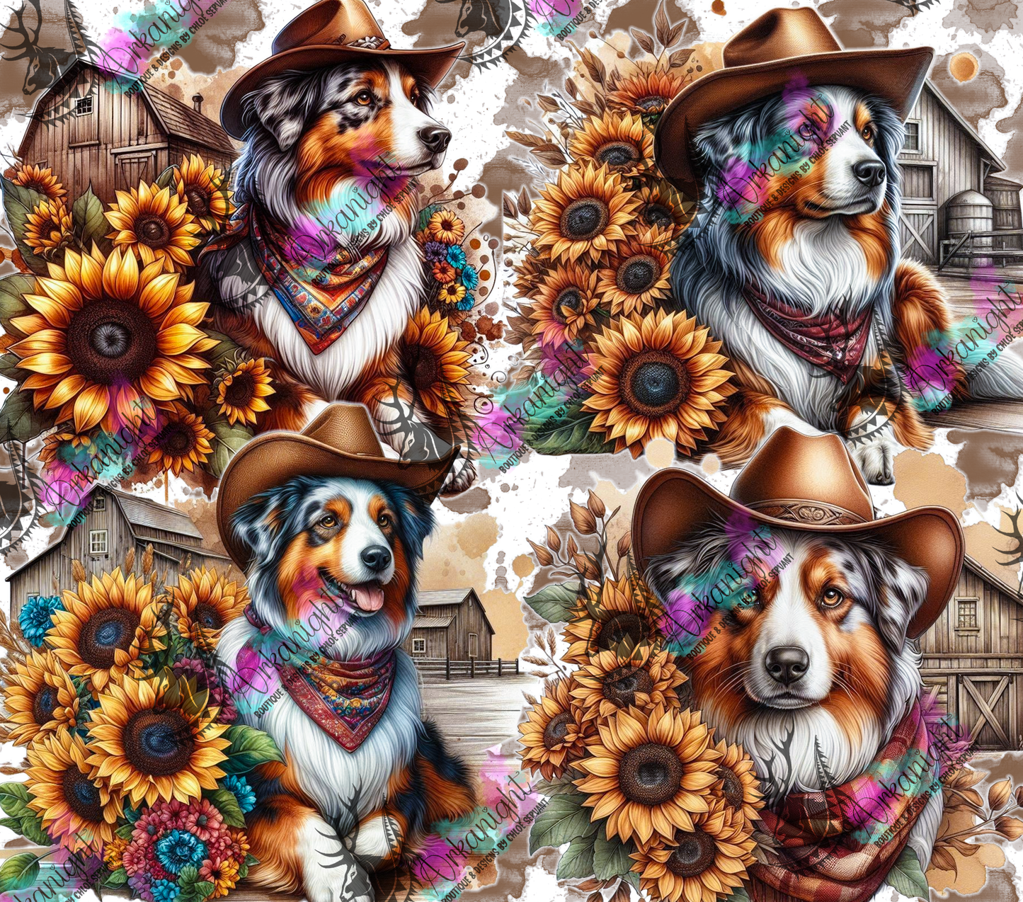 Numérique - Collection Western 2026 - Berger Australien - Bleu Merle