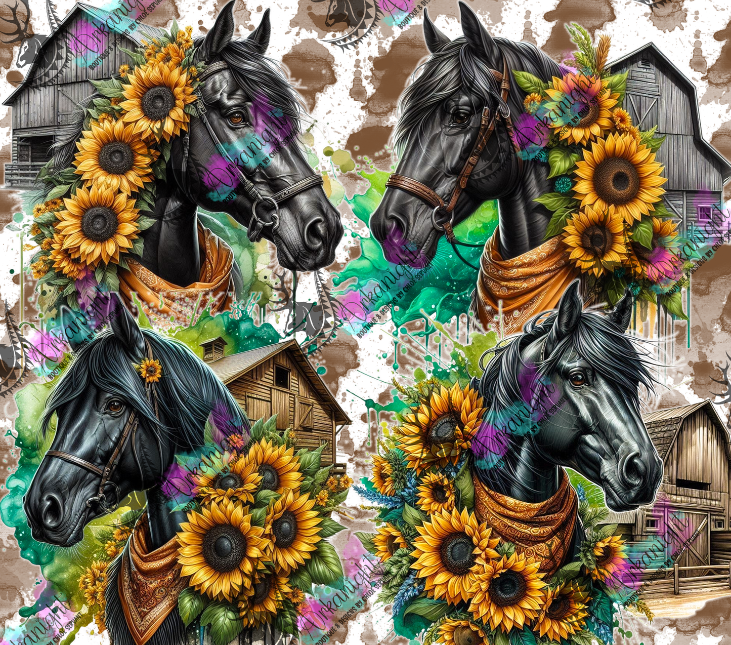 Numérique - Collection Western 2026 - Cheval Noire