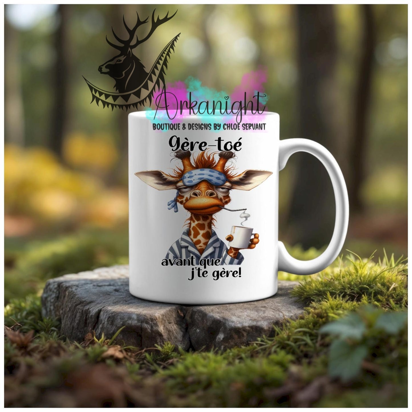 Numérique - Tasse en céramique - Collection Couples d'aliments comiques - Gère-toé avant que je te gère