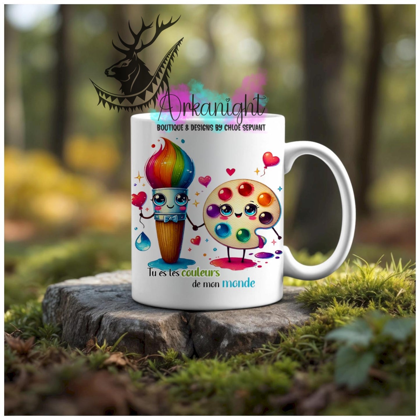 Numérique - Tasse en céramique - Collection Couples d'aliments comiques - Couleurs de mon monde