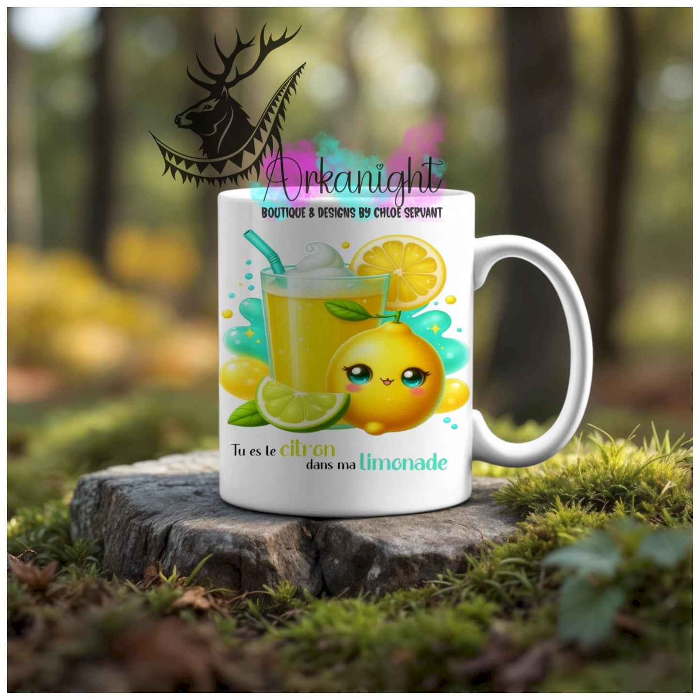 Numérique - Tasse en céramique - Collection Couples d'aliments comiques - Citron de ma limonade
