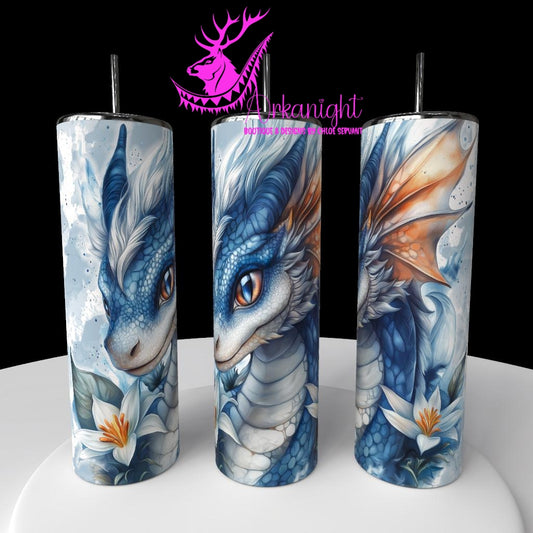 Numérique - Collection Fantaisie 2026 - Dragon - Gris , pêche & Bleu
