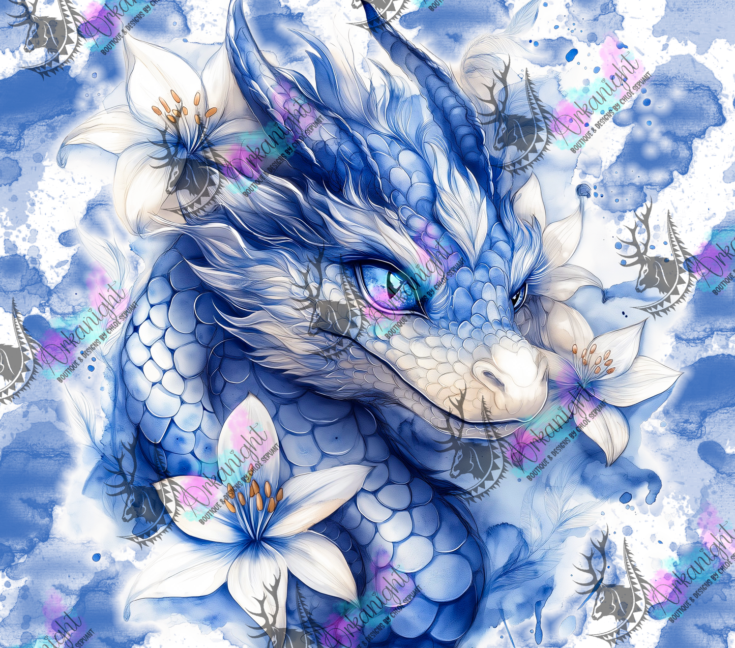 Numérique - Collection Fantaisie 2026 - Dragon - Gris & Bleu