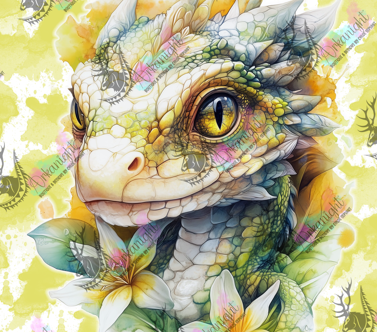 Numérique - Collection Fantaisie 2026 - Dragon - Jaune